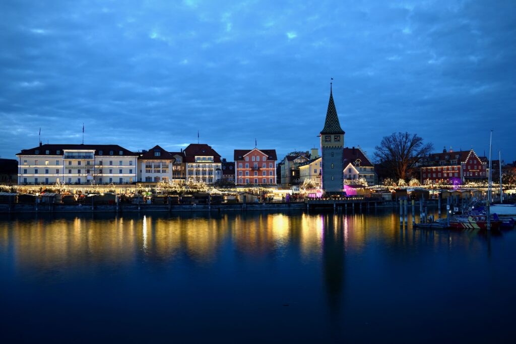 Hafenweihnacht Lindau zur Blauen Stunde